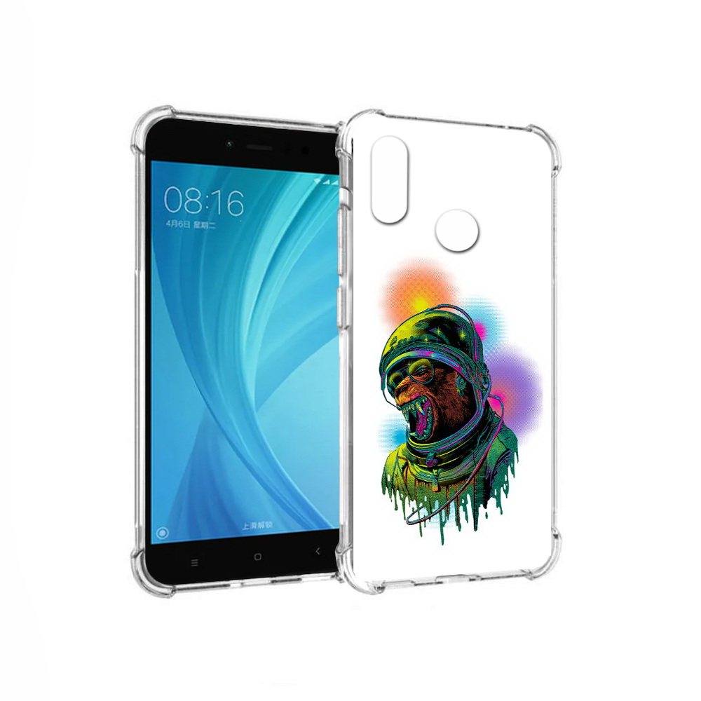 

Чехол MyPads Tocco для Xiaomi Redmi Note 5 медведь космонавт (PT113434.311.466), Прозрачный, Tocco