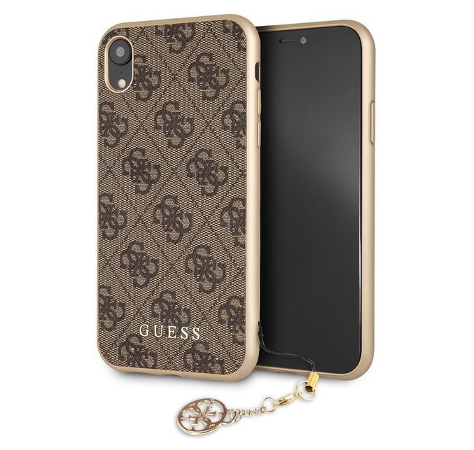 фото Чехол cg mobile guess 4g charms collection iphone xr коричневый