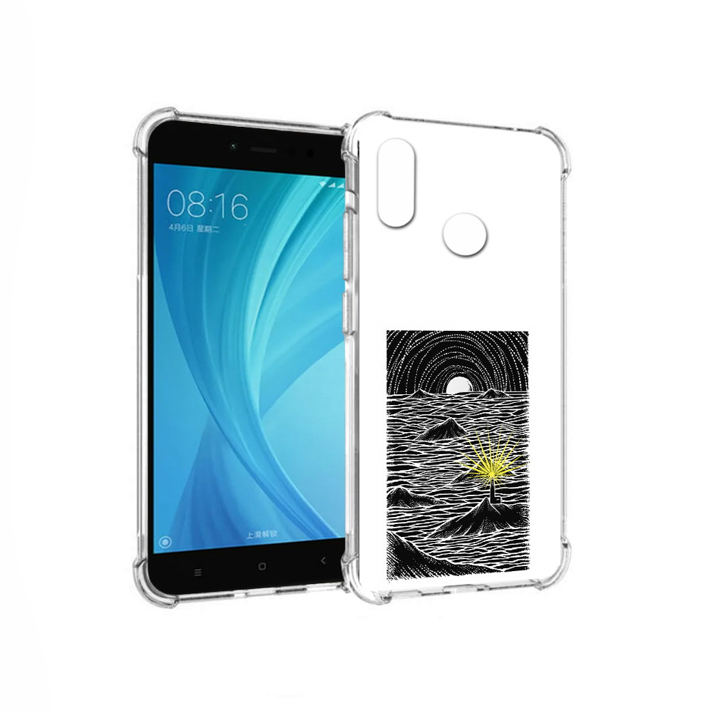 

Чехол MyPads Tocco для Xiaomi Redmi Note 5 маяк в черно белом море (PT113434.311.460), Прозрачный, Tocco