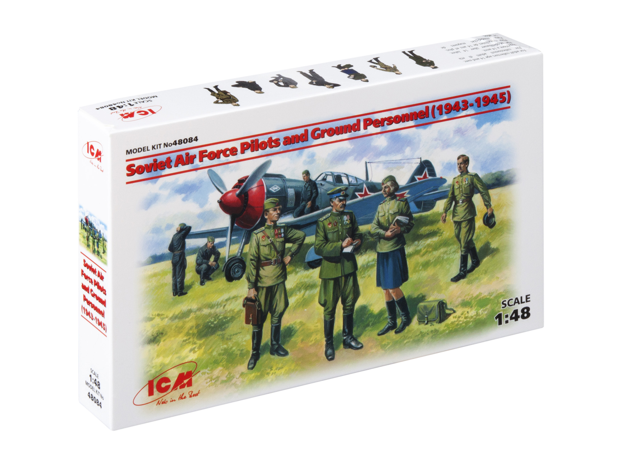 

Сборная модель ICM 1/48 Пилоты и техники ВВС СССР (1943-1945 г.) 48084