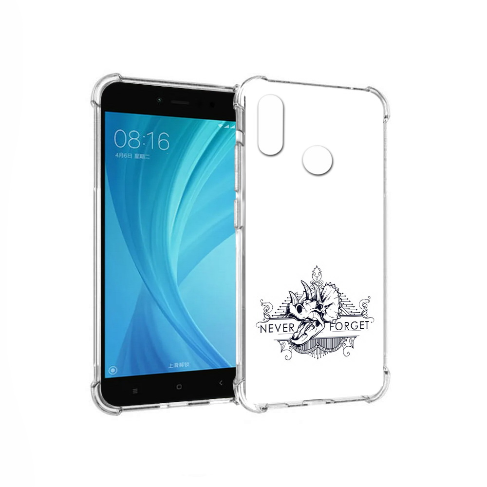 

Чехол MyPads Tocco для Xiaomi Redmi Note 5 логотип носорога никогда не забуду, Прозрачный, Tocco