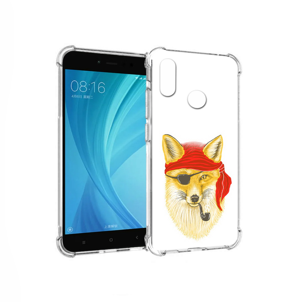 

Чехол MyPads Tocco для Xiaomi Redmi Note 5 лиса-пират (PT113434.311.440), Прозрачный, Tocco