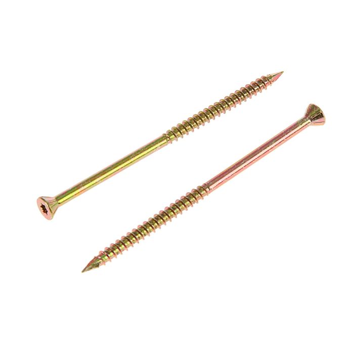 

Саморез отделочный INFIX, 4х80 мм, потай, Torx15, жёлтый цинк