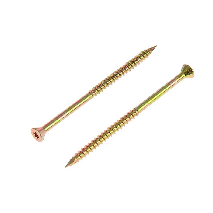 

Саморез отделочный INFIX, 4х70 мм, потай, Torx15, жёлтый цинк