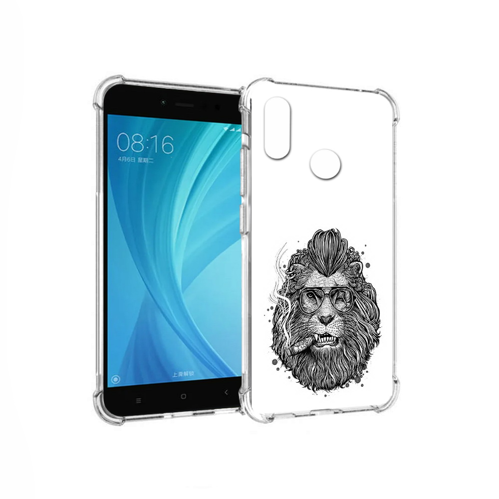 

Чехол MyPads Tocco для Xiaomi Redmi Note 5 курящий лев (PT113434.311.432), Прозрачный, Tocco