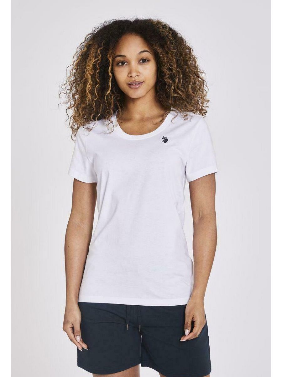 

Футболка женская U.S. POLO Assn. US221D00F белая S, Белый, US221D00F