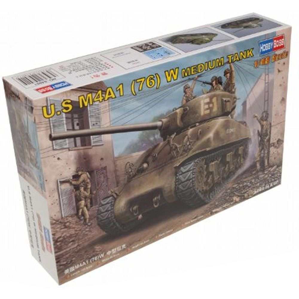 

Сборная модель HobbyBoss 1/48 Средний танк U.S M4A1 76 (W) 84801