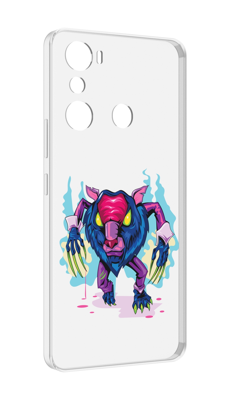 

Чехол MyPads фиолетовая-россомаха для Infinix Hot 20i, Прозрачный, Tocco