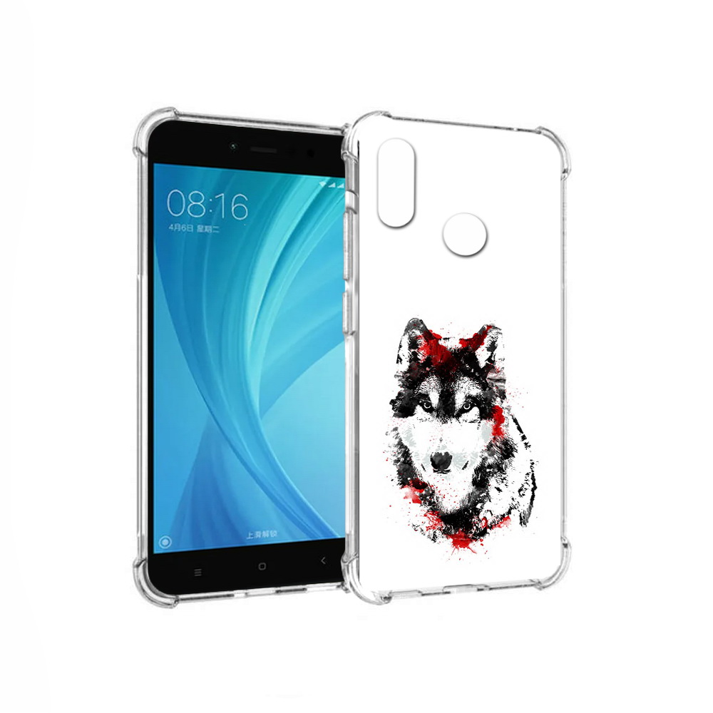 

Чехол MyPads Tocco для Xiaomi Redmi Note 5 кровавый волк (PT113434.311.416), Прозрачный, Tocco