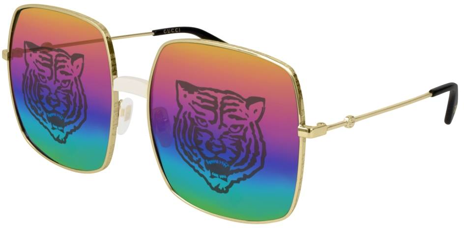 Солнцезащитные очки Gucci GG0414S 004 gold/multicolor