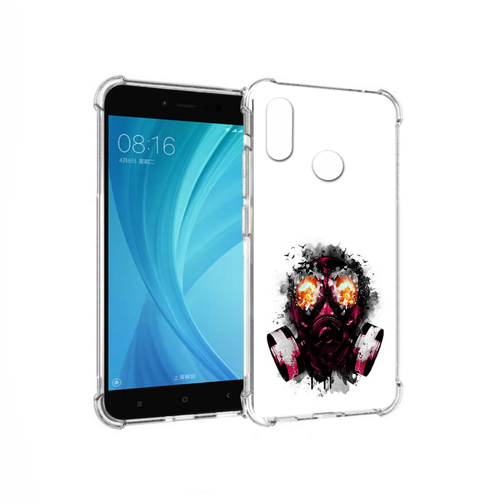 

Чехол MyPads Tocco для Xiaomi Redmi Note 5 красный противогаз (PT113434.311.412), Прозрачный, Tocco