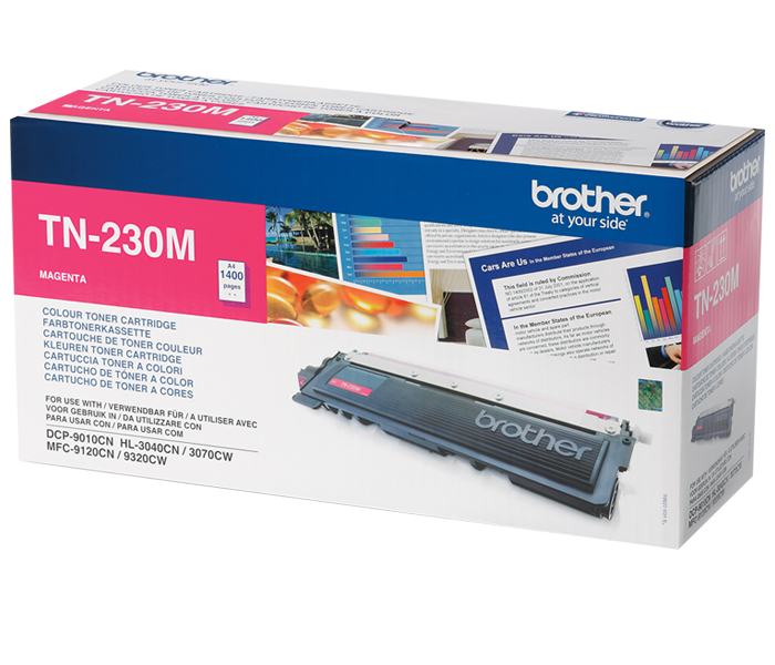 

Brother TN-230M Тонер-картридж для HL-3040CN/DCP-9010CN/MFC-9120CN пурпурный (1400 стр.)