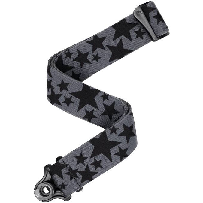 

Ремень для гитары 50мм PLANET WAVES 50BAL14 Auto Lock, цвет Stars Black and Grey, Серый;черный