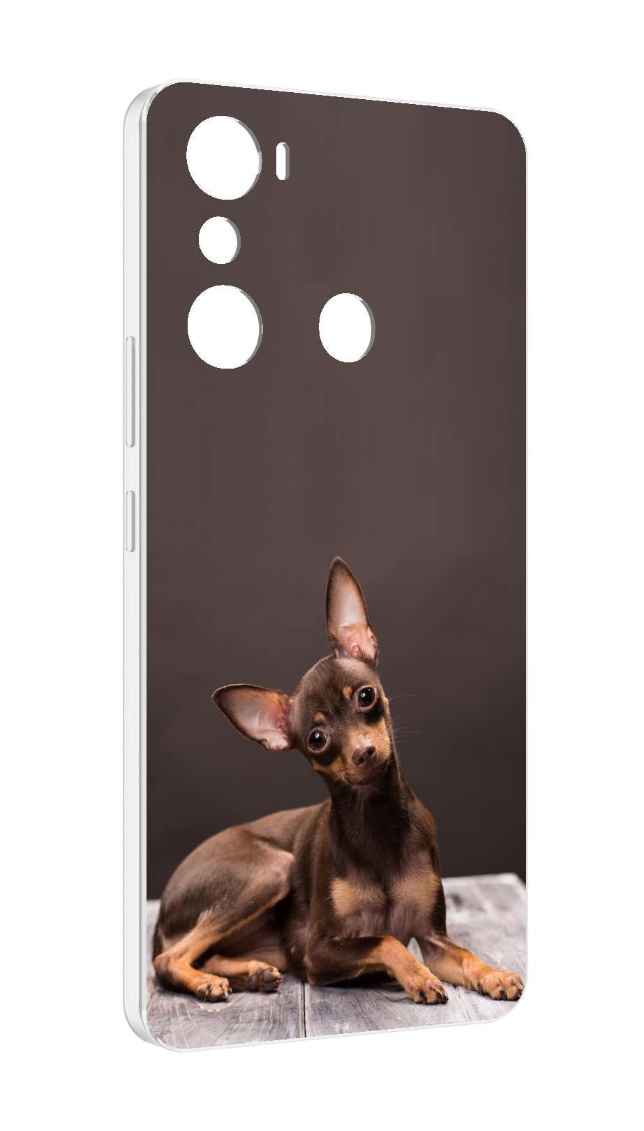 

Чехол MyPads тои терьер для Infinix Hot 20i, Прозрачный, Tocco