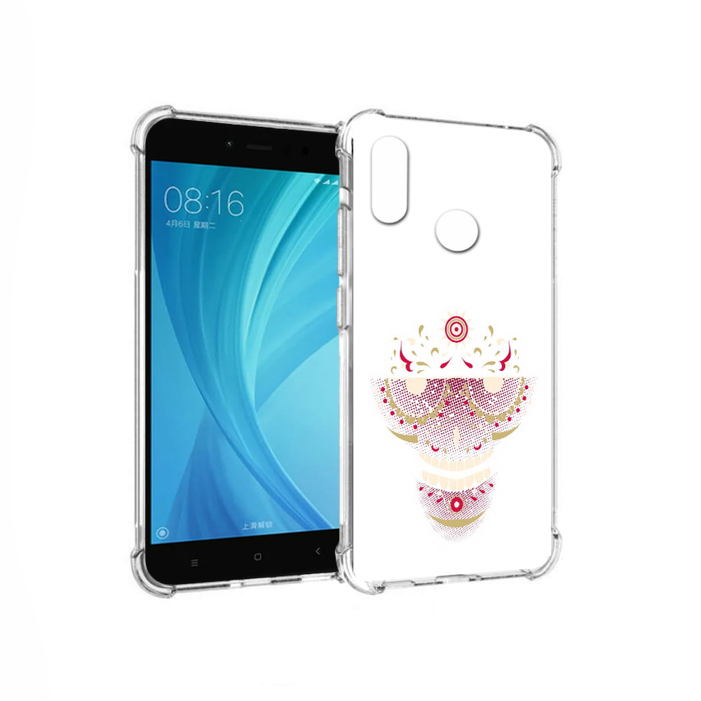 

Чехол MyPads Tocco для Xiaomi Redmi Note 5 карнавальный скелет абстракция, Прозрачный, Tocco