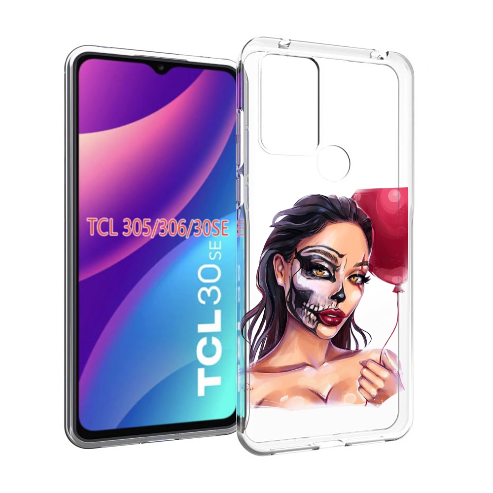 

Чехол MyPads девушка-с-гримом женский для TCL 30SE/305/306/30E, Tocco