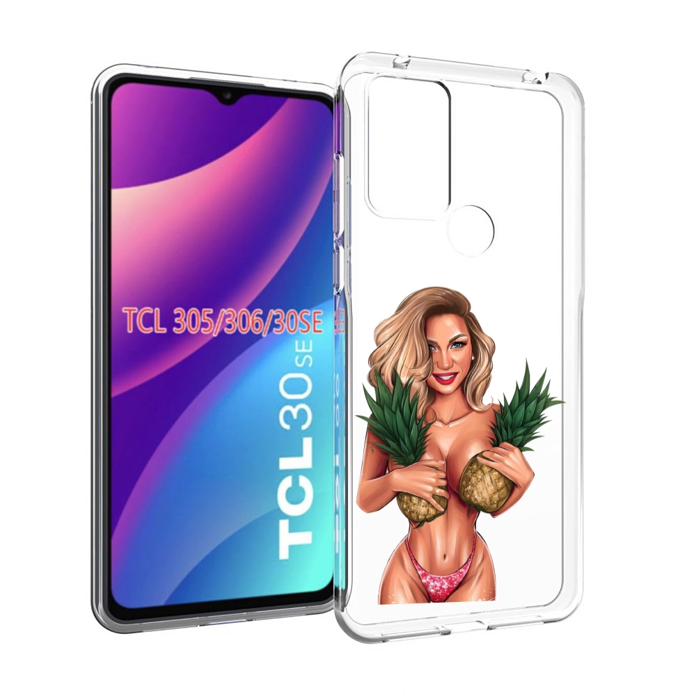 

Чехол MyPads девушка-с-ананасами женский для TCL 30SE/305/306/30E, Tocco