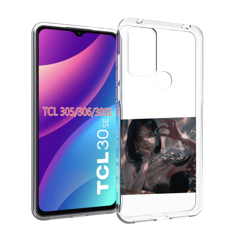 

Чехол MyPads девушка-с-алмазом для TCL 30SE/305/306/30E, Tocco