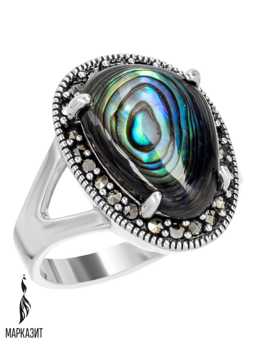 

Кольцо из серебра с перламутром р. 18 Марказит HR1765-13294, HR1765-13294