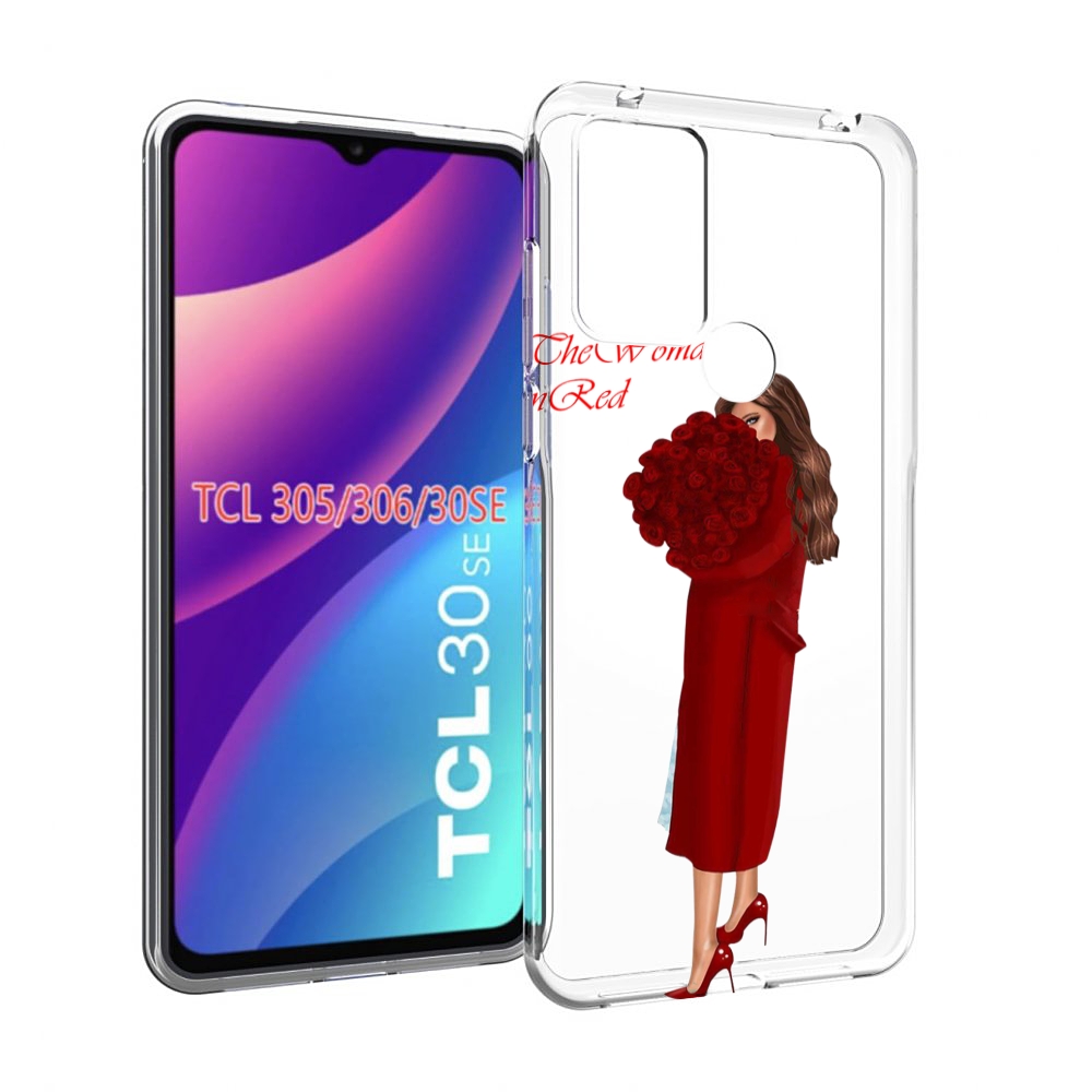 

Чехол MyPads девушка-полностью-в-красном женский для TCL 30SE / TCL 305 / TCL 306 / TCL..., Tocco