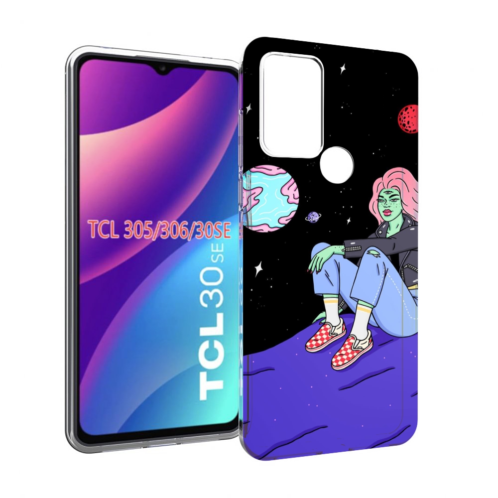 

Чехол MyPads девушка-на-луне-мультик для TCL 30SE / TCL 305 / TCL 306 / TCL 30E, Tocco