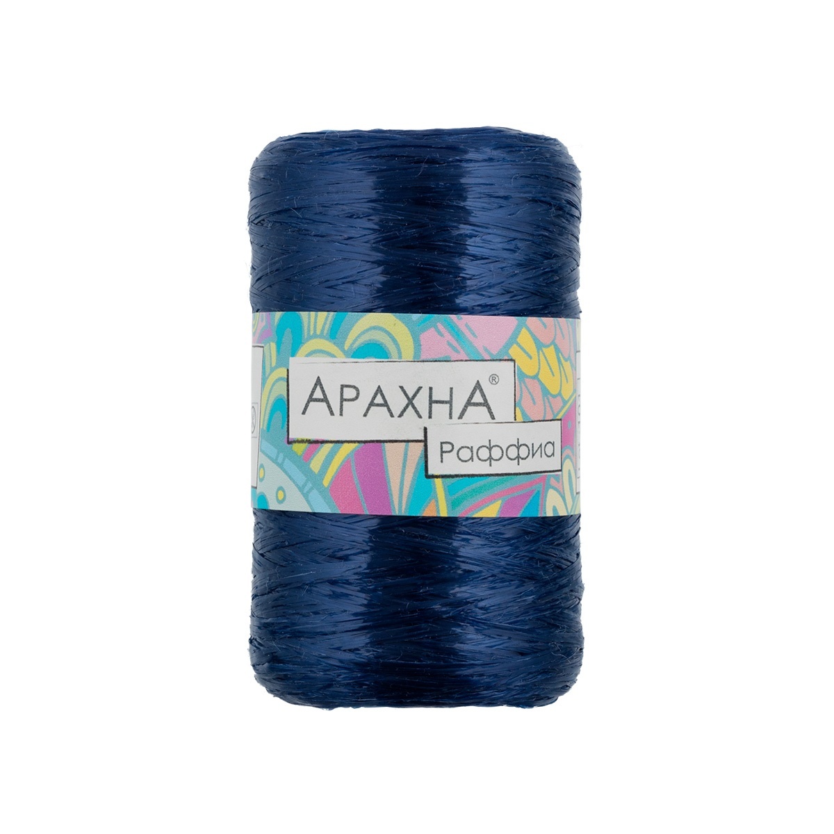

Пряжа ARACHNA Raffia, 100% полипропилен, 5х50+-10 г, 200+-12 м, Синий, Raffia