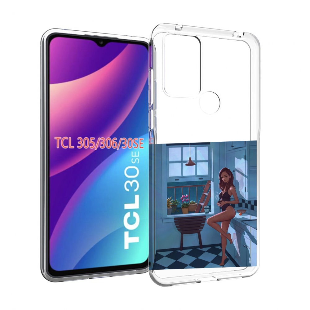 

Чехол MyPads девушка-на-кухне для TCL 30SE/305/306/30E, Tocco