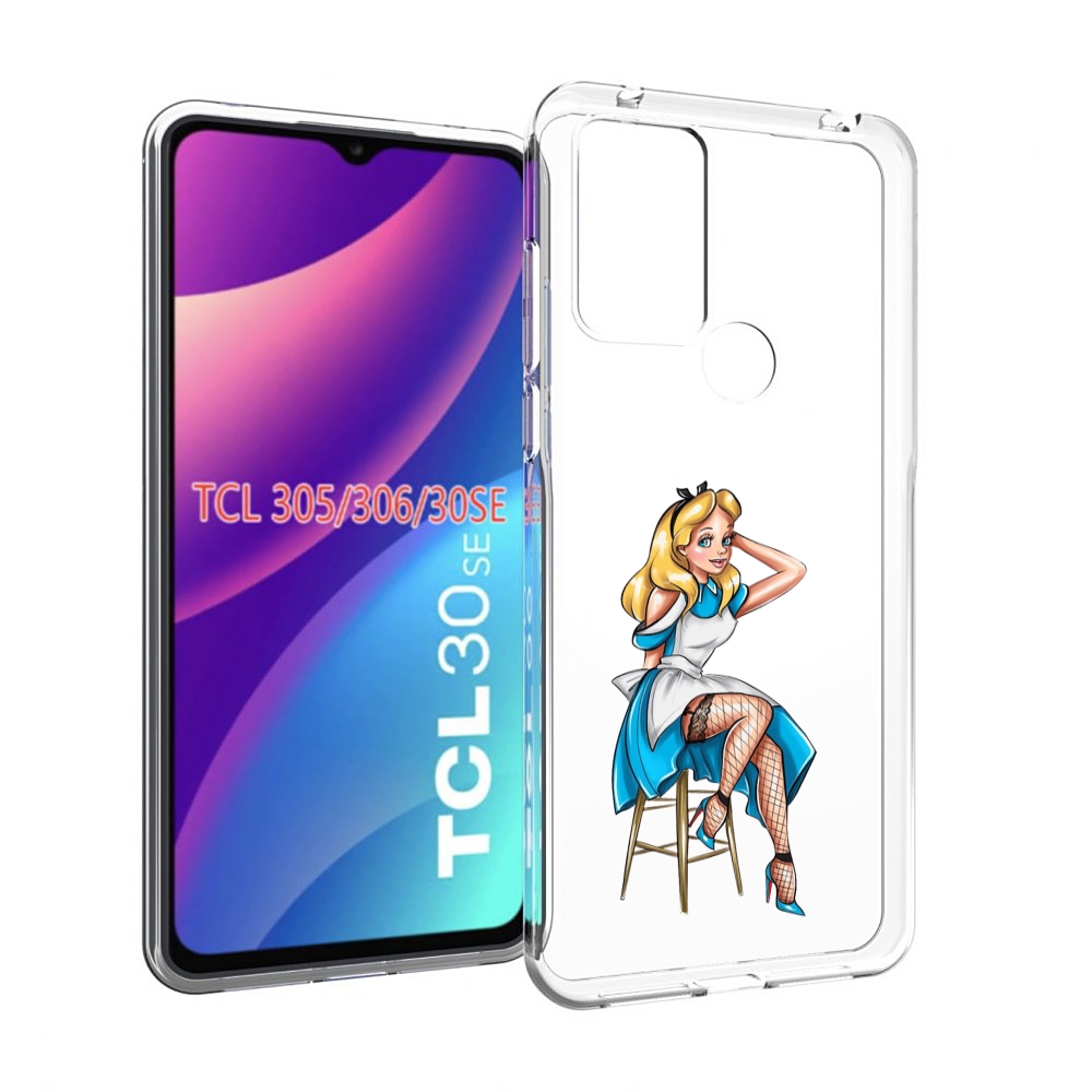 

Чехол MyPads девушка-в-чулках женский для TCL 30SE/305/306/30E, Tocco