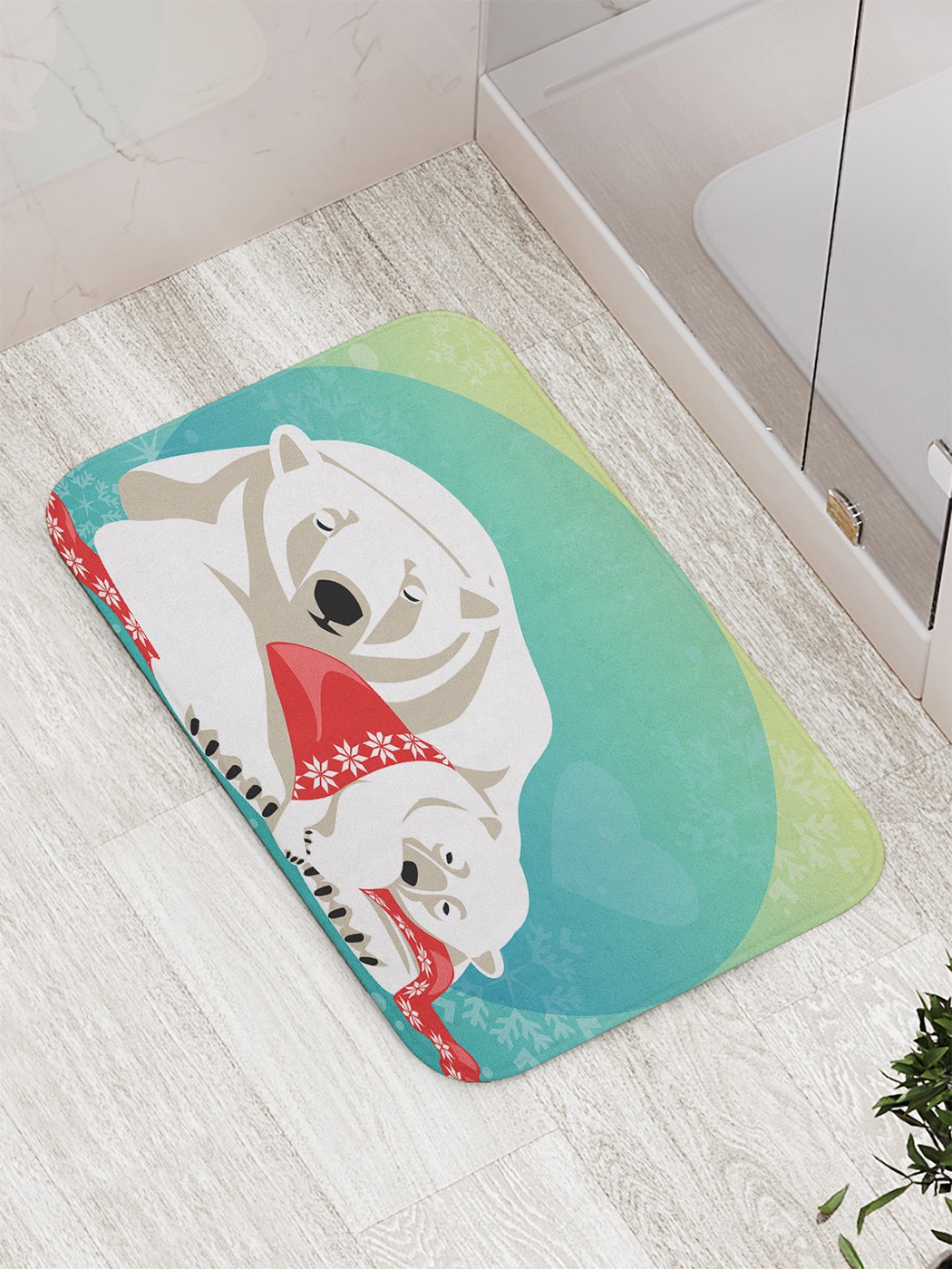 

Коврик противоскользящий для ванной, сауны, бассейна, 77х52 см bath_68812 JoyArty