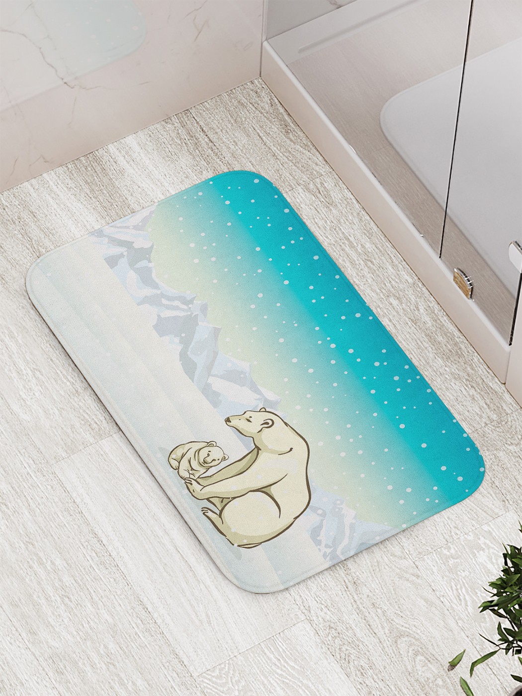 

Коврик противоскользящий для ванной, сауны, бассейна, 77х52 см bath_68810 JoyArty