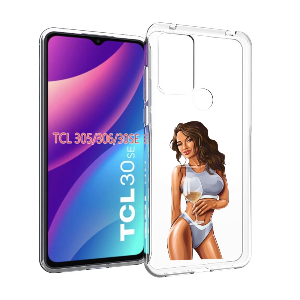 

Чехол MyPads девушка-в-сером-купальнике- женский для TCL 30SE/TCL 305/TCL 306/TCL..., Tocco