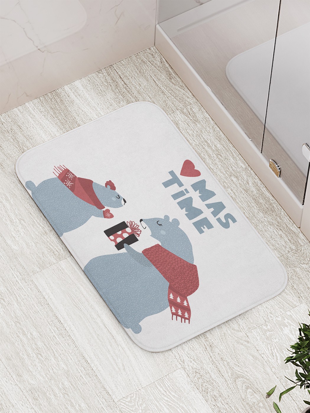 

Коврик противоскользящий для ванной, сауны, бассейна, 77х52 см bath_68800 JoyArty