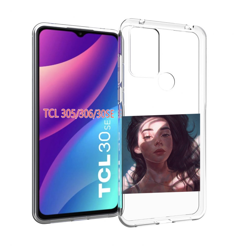 

Чехол MyPads девушка-в-лучах женский для TCL 30SE/305/306/30E, Tocco