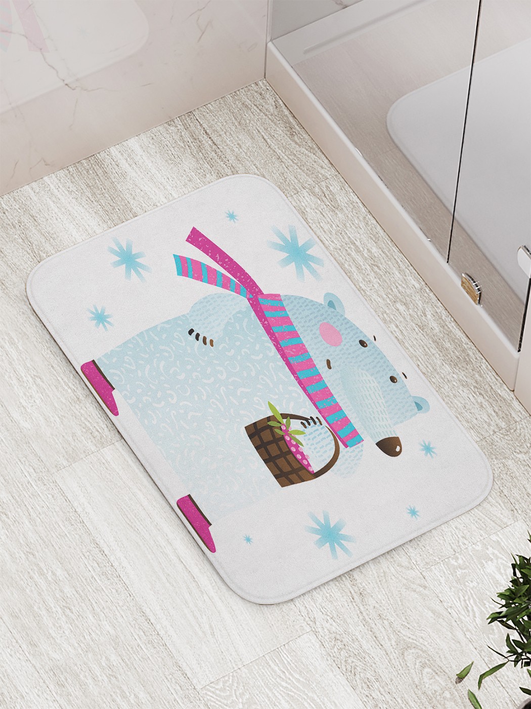 

Коврик противоскользящий для ванной, сауны, бассейна, 77х52 см bath_68797 JoyArty