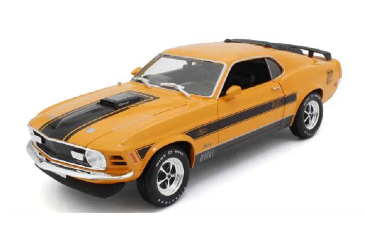 Машинка MAISTO Ford Mustang Mach 1 1970 Orange 1/18 - 31453 maisto 1 24 1970 corvette blue static die cast vehicles collectible model car toys