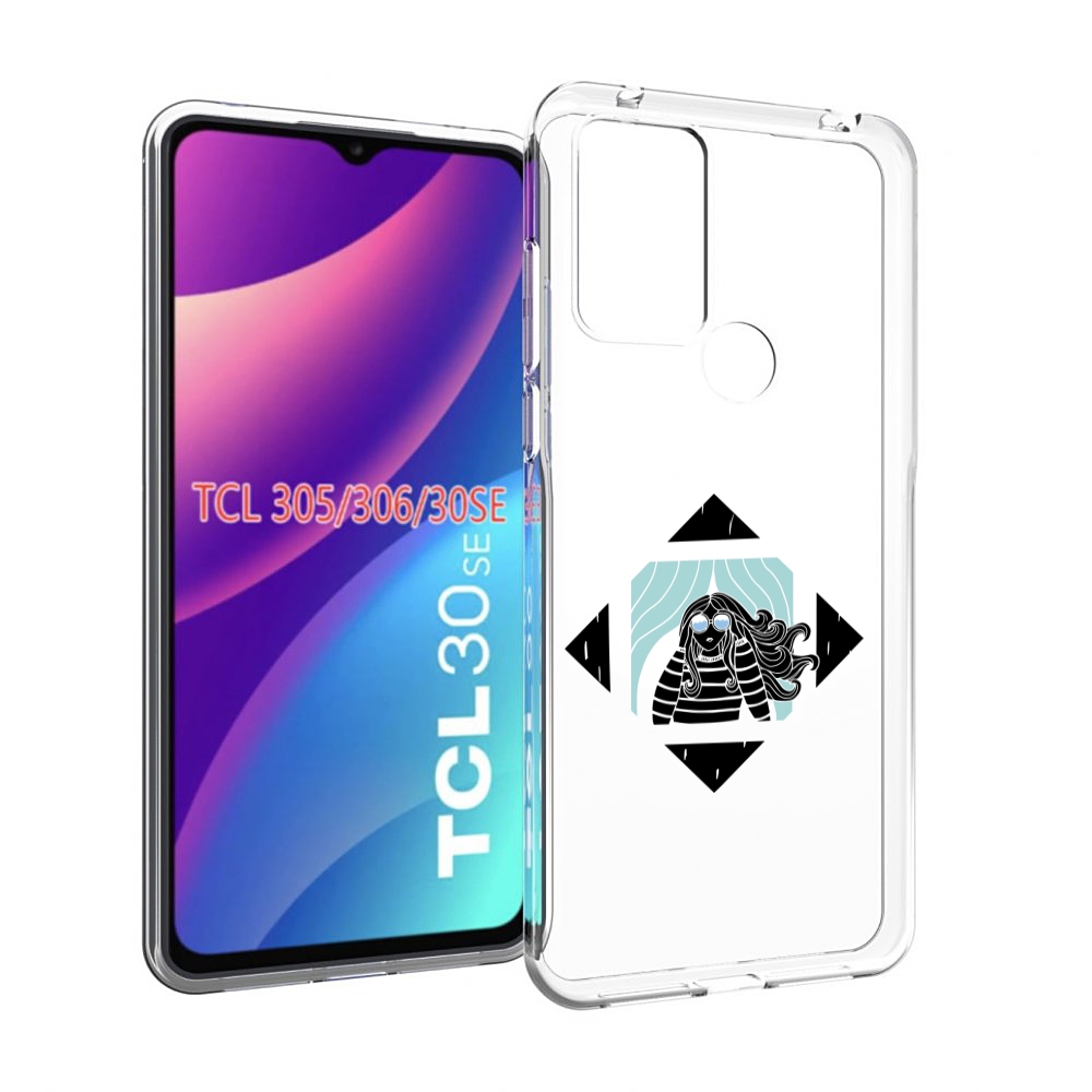 

Чехол MyPads девушка-в-квадратике для TCL 30SE/305/306/30E, Tocco