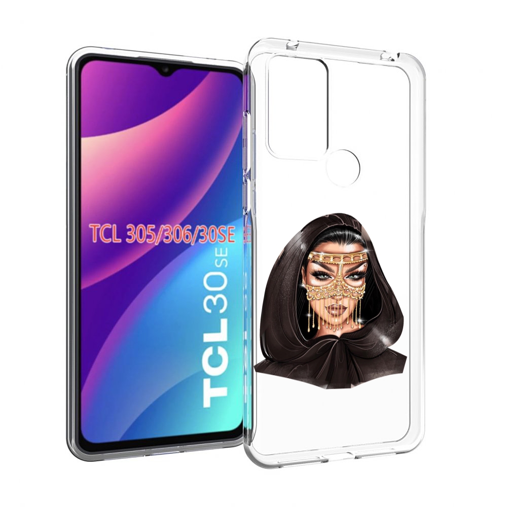 

Чехол MyPads девушка-в-золотой-маске для TCL 30SE/305/306/30E, Tocco