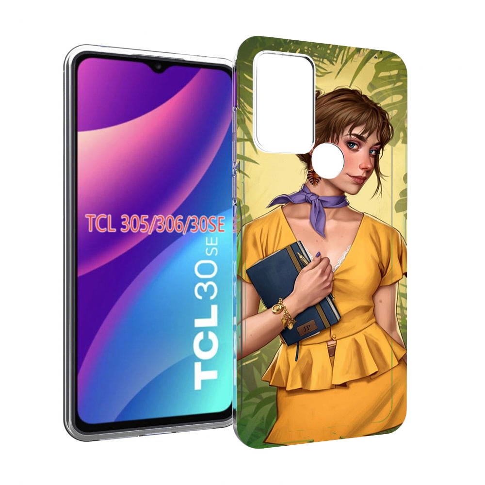 

Чехол MyPads девушка-в-зелени женский для TCL 30SE/305/306/30E, Tocco