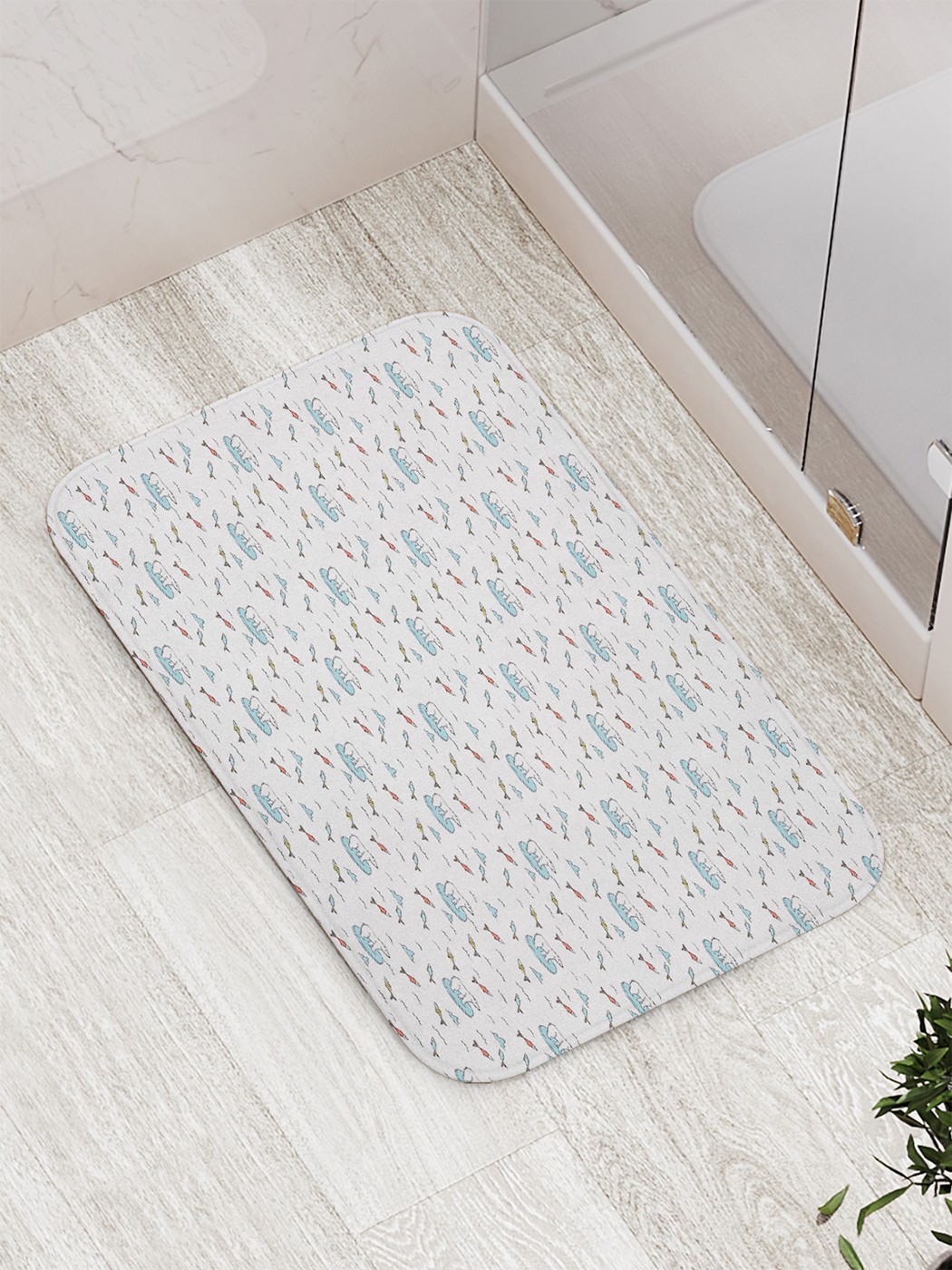 

Коврик противоскользящий для ванной, сауны, бассейна, 77х52 см bath_68786 JoyArty
