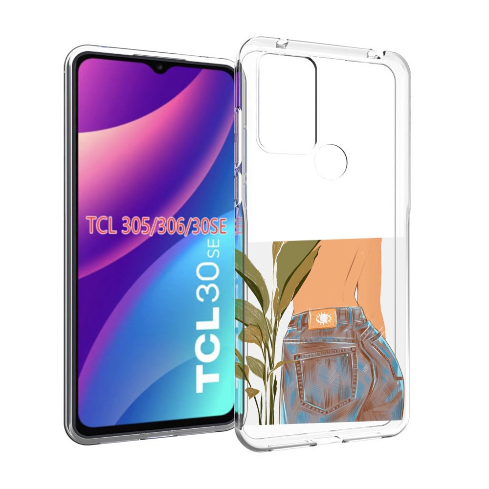 

Чехол MyPads девушка-в-джинсах для TCL 30SE/305/306/30E, Tocco