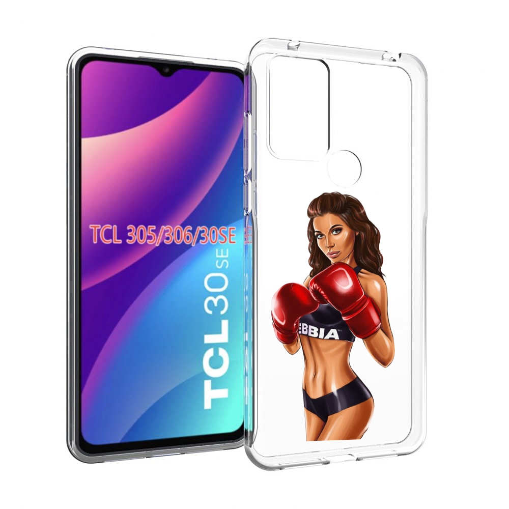 

Чехол MyPads девушка-в-боксерских-перчатках женский для TCL 30SE/TCL 305/TCL 306/..., Tocco