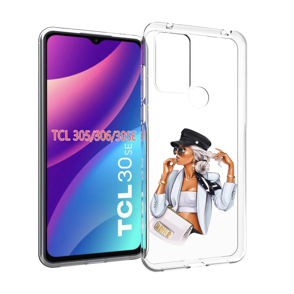 

Чехол MyPads девушка-в-белом-с-модной-сумочкой женский для TCL 30SE/TCL 305/TCL 306..., Tocco