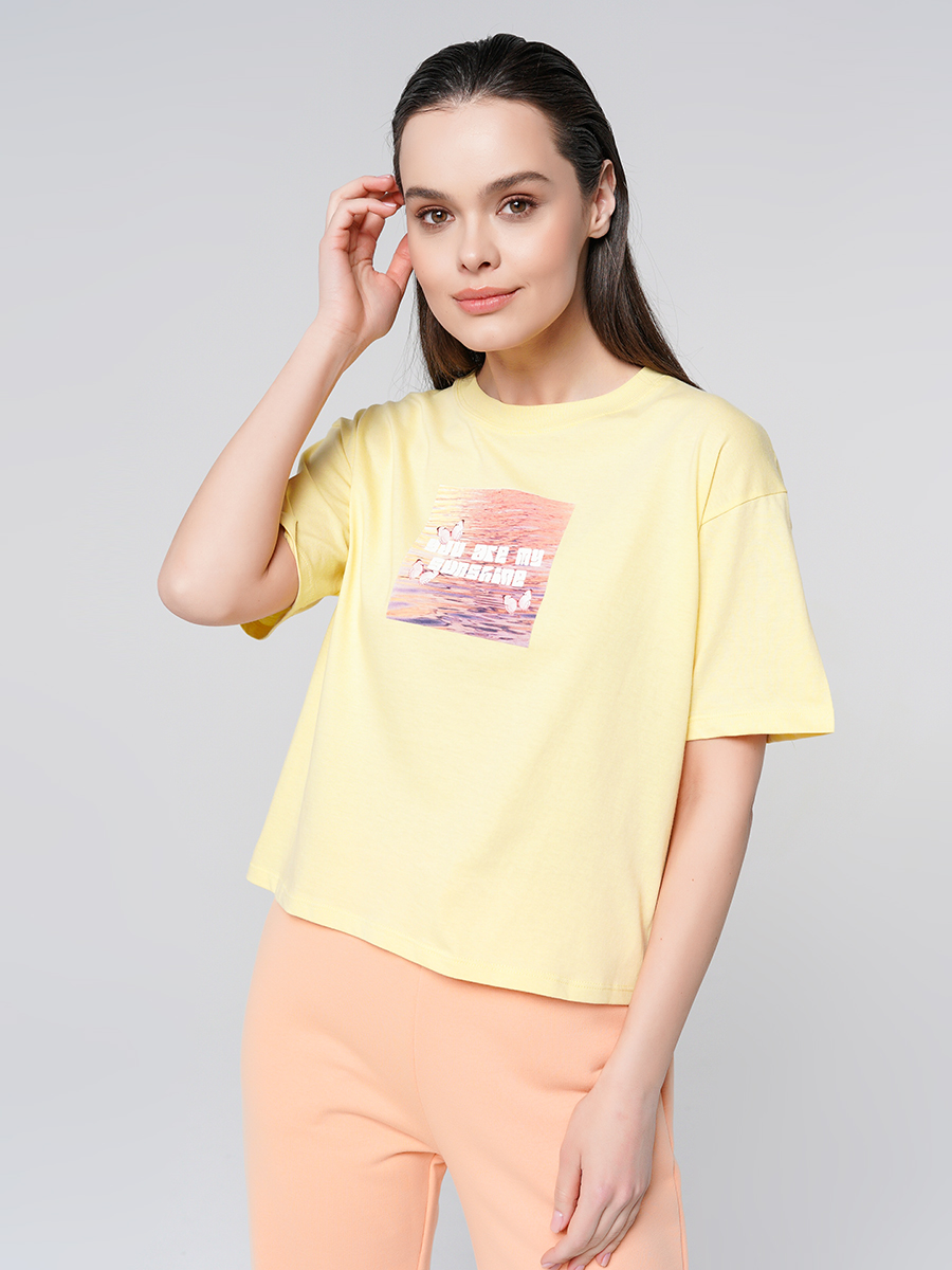 

Футболка женская ТВОЕ 92915 желтая XL, 92915