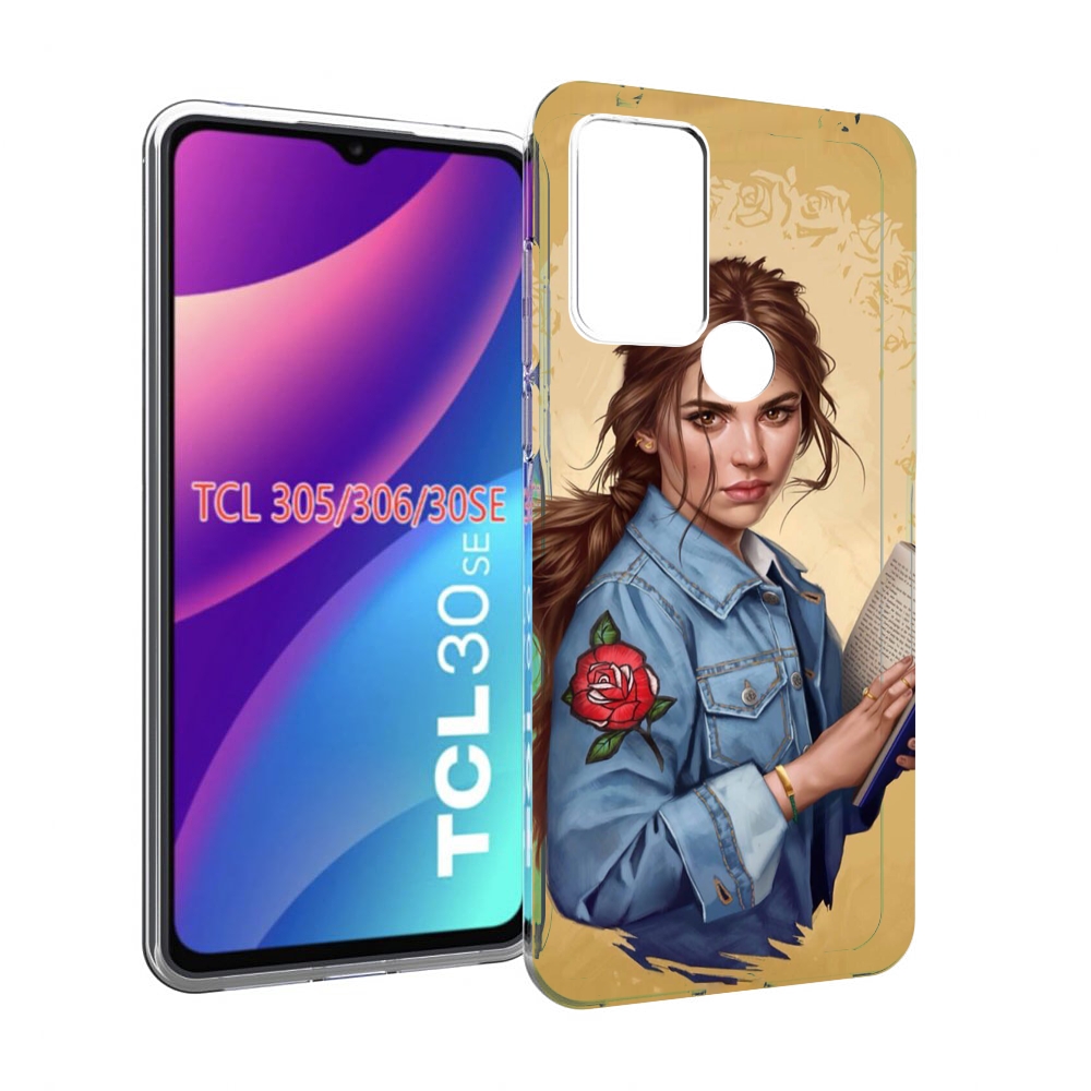 

Чехол MyPads девушка-в-бежевом-фоне для TCL 30SE/305/306/30E, Tocco