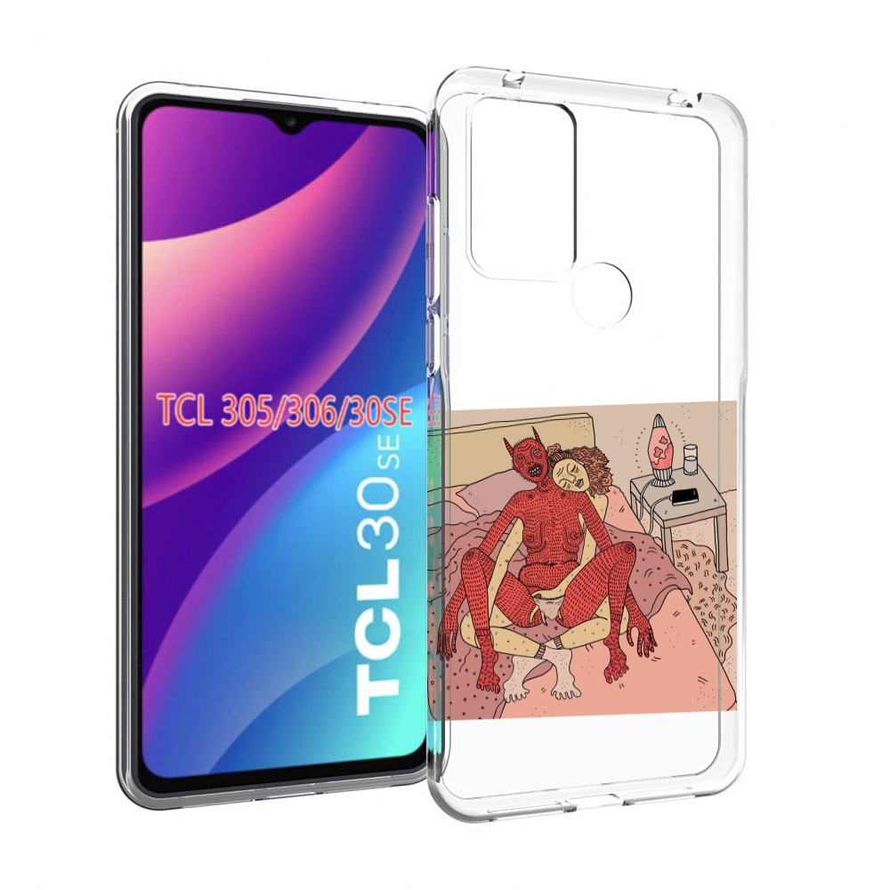 

Чехол MyPads девушка-без-кожи для TCL 30SE/305/306/30E, Tocco