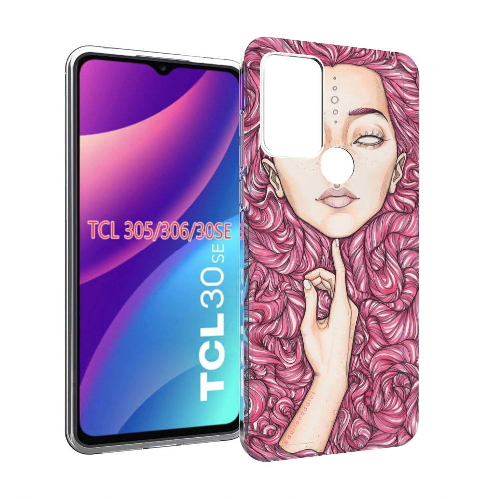 

Чехол MyPads девушка утонула в волосах женский для TCL 30SE/305/306/30E, Tocco