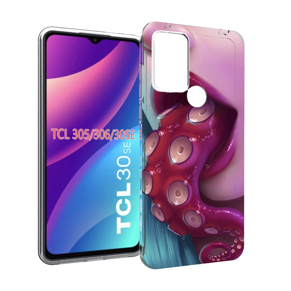 

Чехол MyPads девушка с щупальцой женский для TCL 30SE/305/306/30E, Tocco