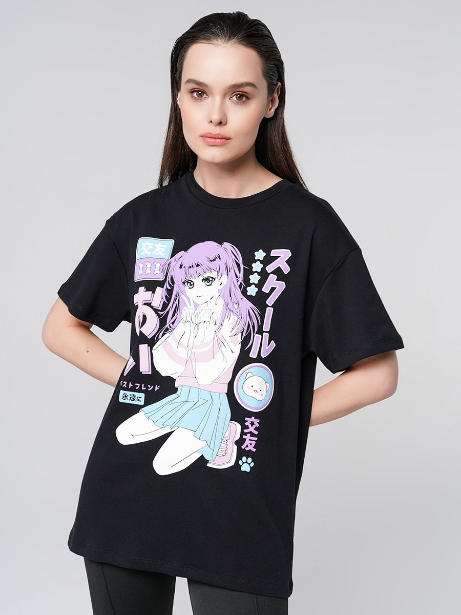 

Футболка женская ТВОЕ 92833 черная XL, 92833