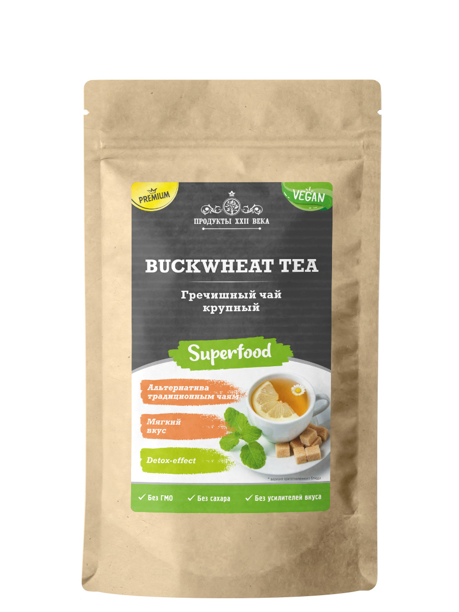 

Гречишный чай Продукты XXII века Buckwheat Tea 100 г., Buckwheat Tea