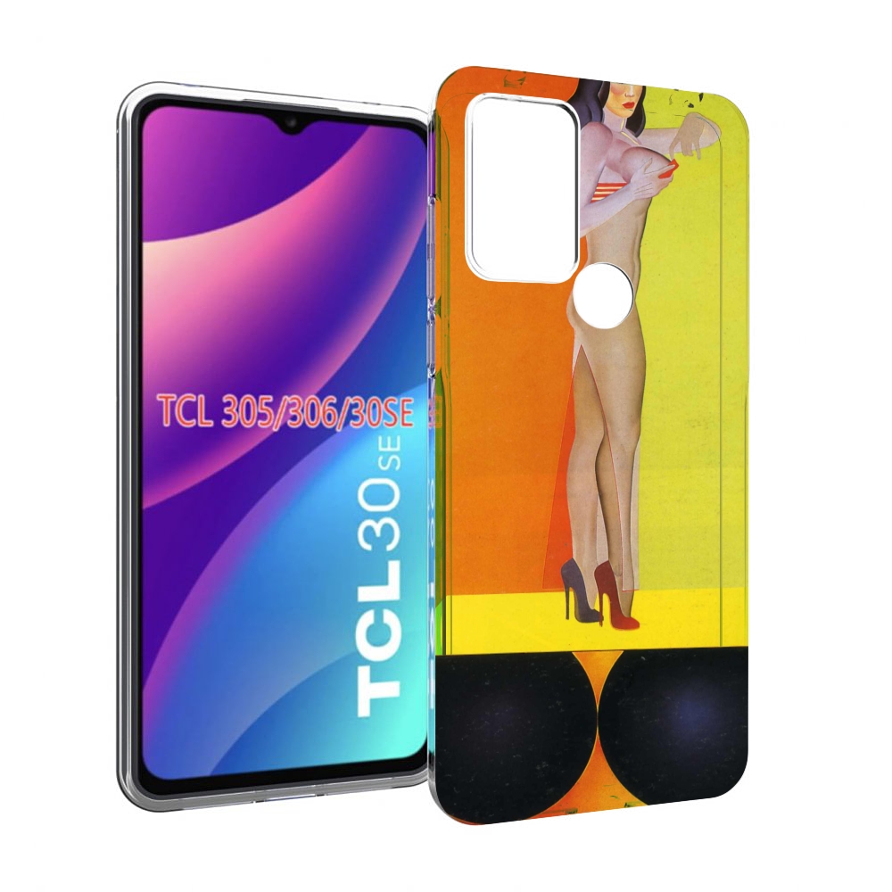 

Чехол MyPads девушка на шарах женский для TCL 30SE/305/306/30E, Tocco